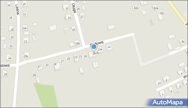 Modliborzyce, Sadowa, 15, mapa Modliborzyce