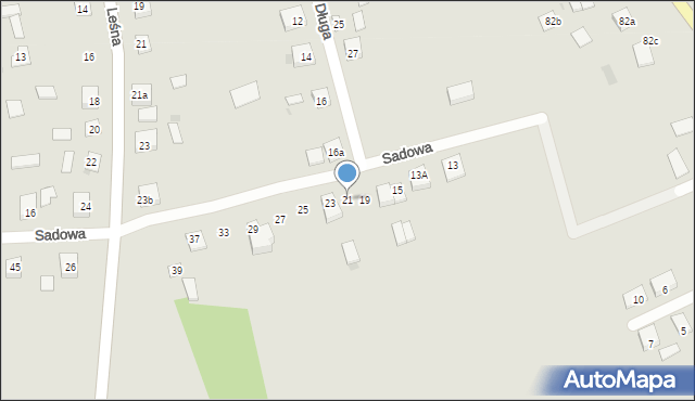 Modliborzyce, Sadowa, 21, mapa Modliborzyce