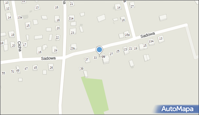 Modliborzyce, Sadowa, 31, mapa Modliborzyce