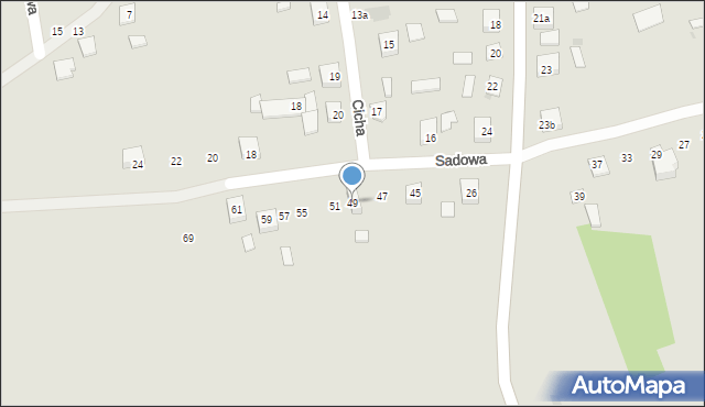 Modliborzyce, Sadowa, 49, mapa Modliborzyce