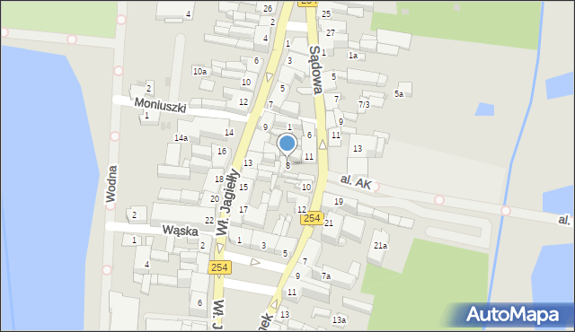 Mogilno, Sądowa, 8, mapa Mogilno