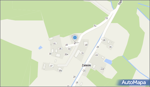 Mokrzyska, Sąsiedzka, 47, mapa Mokrzyska