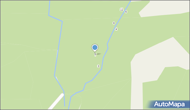 Mokrzyska, Sąsiedzka, 7, mapa Mokrzyska
