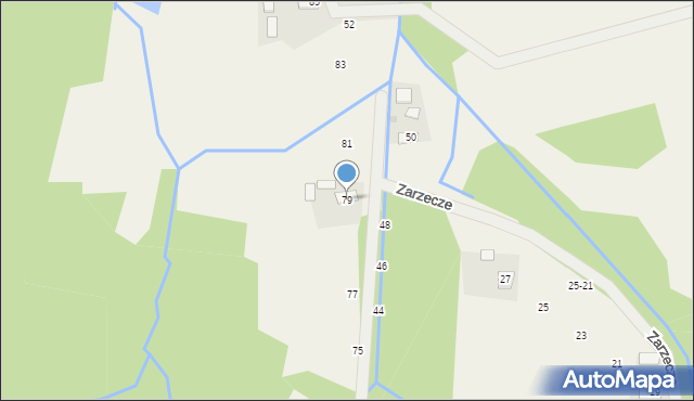 Mokrzyska, Sąsiedzka, 79, mapa Mokrzyska