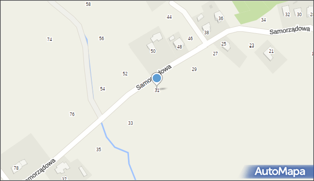 Moszczenica, Samorządowa, 31, mapa Moszczenica