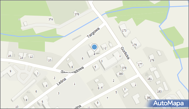 Moszczenica, Samorządowa, 4, mapa Moszczenica