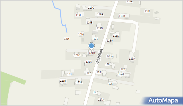 Murzasichle, Sądelska, 121B, mapa Murzasichle