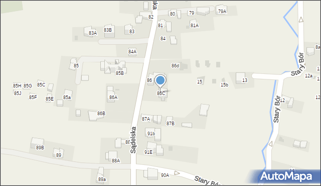 Murzasichle, Sądelska, 86C, mapa Murzasichle