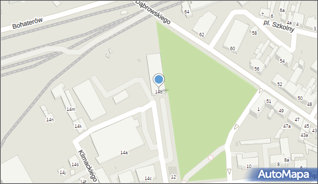 Nakło nad Notecią, Sądowa, 14b, mapa Nakło nad Notecią