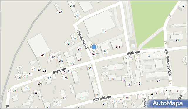Nakło nad Notecią, Sądowa, 14e, mapa Nakło nad Notecią