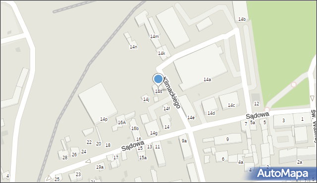 Nakło nad Notecią, Sądowa, 14s, mapa Nakło nad Notecią
