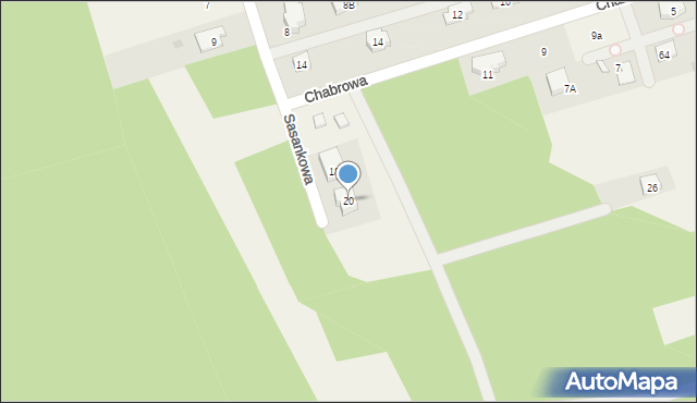 Nieporęt, Sasankowa, 20, mapa Nieporęt