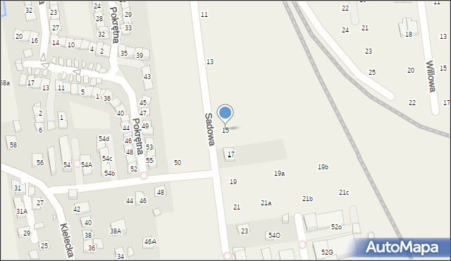 Nowa Iwiczna, Sadowa, 15, mapa Nowa Iwiczna