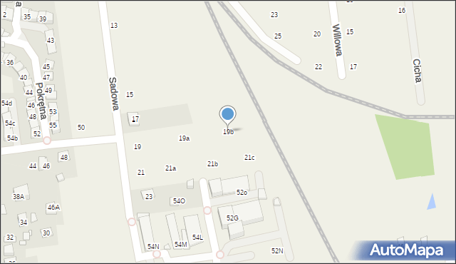 Nowa Iwiczna, Sadowa, 19b, mapa Nowa Iwiczna