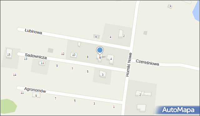 Nowa Karczma, Sadownicza, 6, mapa Nowa Karczma