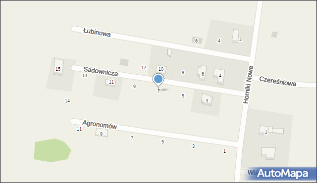 Nowa Karczma, Sadownicza, 7, mapa Nowa Karczma
