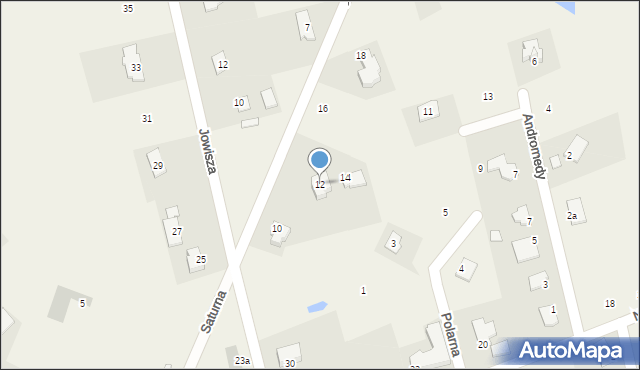 Nowa Wieś, Saturna, 12, mapa Nowa Wieś