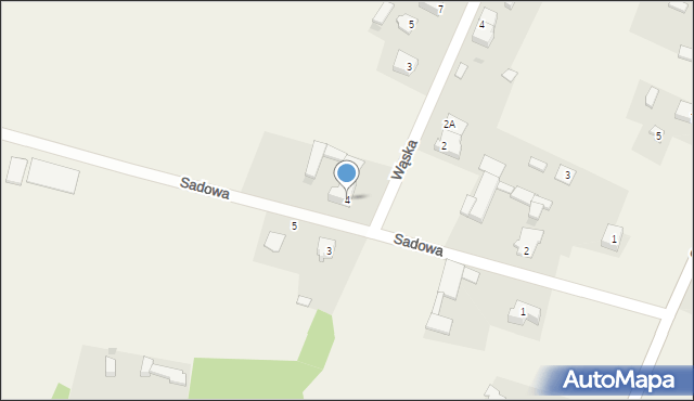 Nowa Wieś, Sadowa, 4, mapa Nowa Wieś