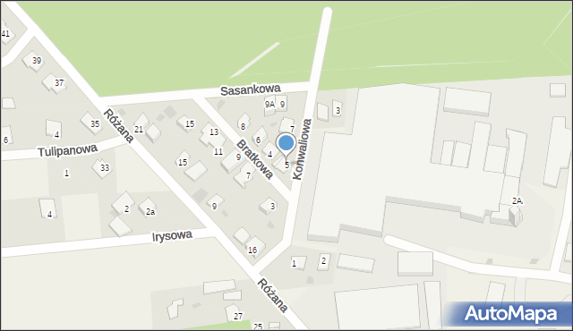 Nowa Wieś, Sasankowa, 5, mapa Nowa Wieś