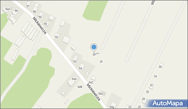 Nowy Dwór, Sarnia, 14, mapa Nowy Dwór