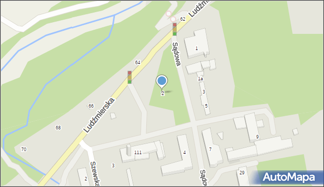 Nowy Targ, Sądowa, 2, mapa Nowego Targu