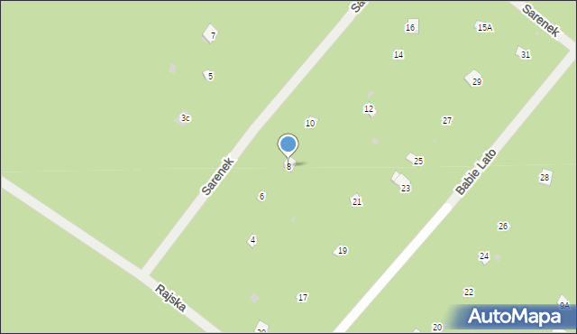 Osiedle Wilga, Sarenek, 8, mapa Osiedle Wilga