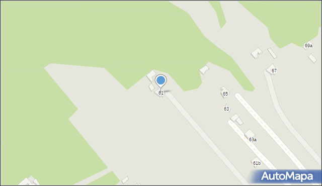 Osiek, Sandomierska, 61, mapa Osiek