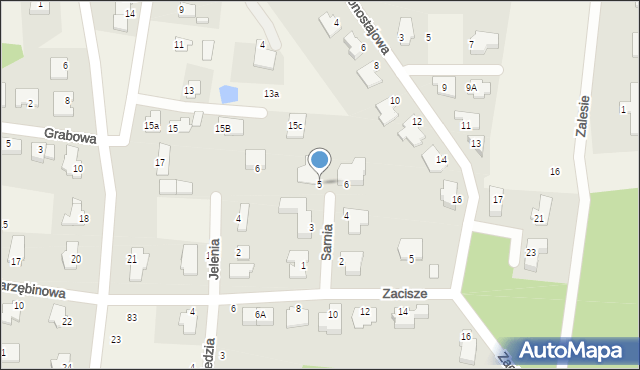 Osielsko, Sarnia, 5, mapa Osielsko