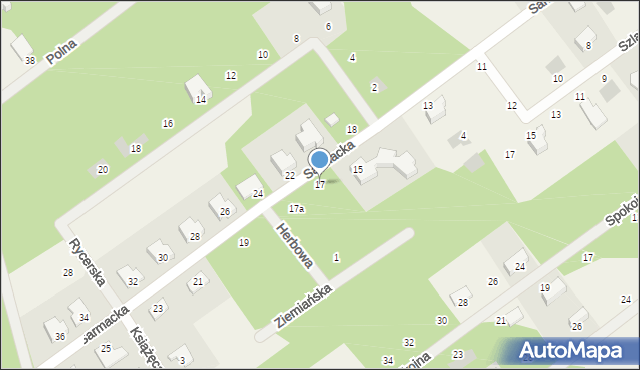 Osowiec, Sarmacka, 17, mapa Osowiec