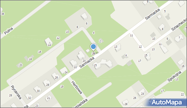 Osowiec, Sarmacka, 18, mapa Osowiec