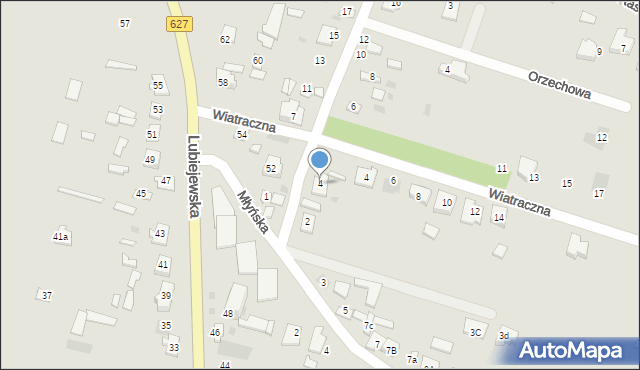 Ostrów Mazowiecka, Sadowa, 4, mapa Ostrów Mazowiecka