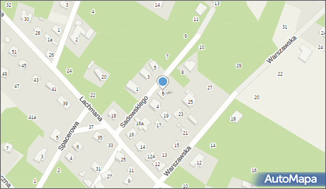 Ostrówek, Sadowskiego, 6, mapa Ostrówek