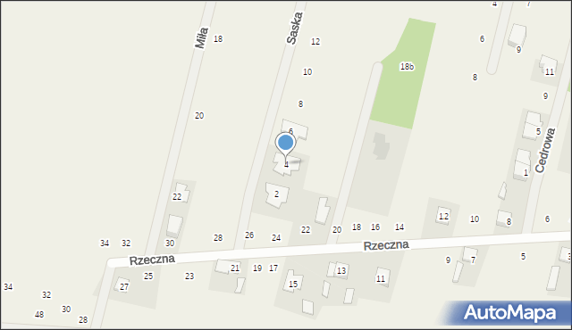 Ostrówek, Saska, 4, mapa Ostrówek