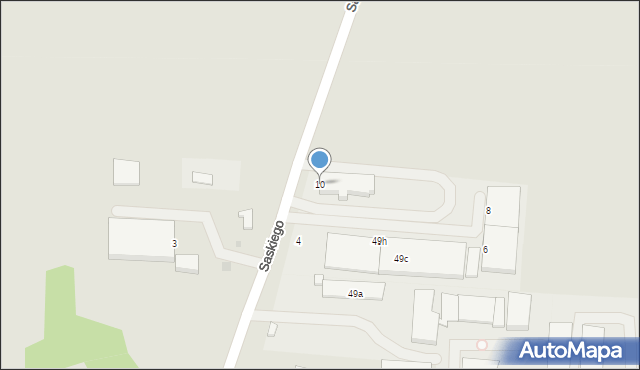 Ostrowiec Świętokrzyski, Saskiego Stanisława, 10, mapa Ostrowiec Świętokrzyski