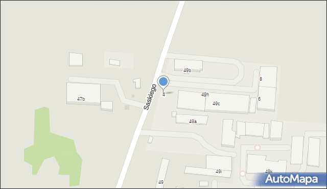 Ostrowiec Świętokrzyski, Saskiego Stanisława, 4, mapa Ostrowiec Świętokrzyski