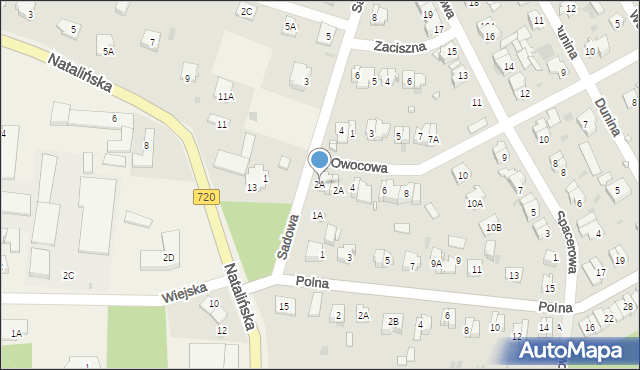 Otrębusy, Sadowa, 2A, mapa Otrębusy