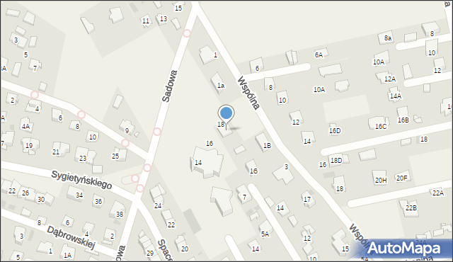 Otrębusy, Sadowa, 4A, mapa Otrębusy