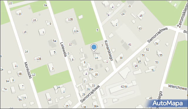 Otwock, Samorządowa, 37, mapa Otwock