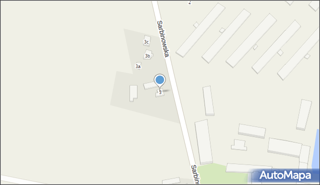 Paczkowo, Sarbinowska, 3, mapa Paczkowo