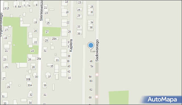 Piastów, Sadowskiego Jana, 46, mapa Piastów