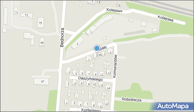 Piekary Śląskie, Sabały Jana, 2, mapa Piekary Śląskie