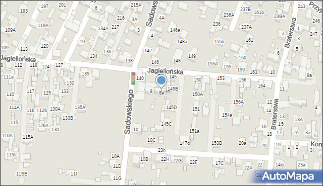 Piekary Śląskie, Sadowskiego Jana, gen., 8a, mapa Piekary Śląskie