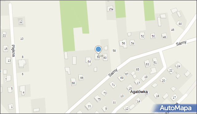 Pilchów, Sarny Józefa, por., 62, mapa Pilchów