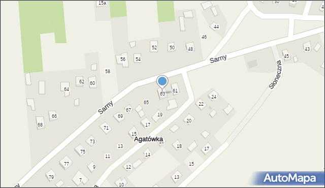 Pilchów, Sarny Józefa, por., 63, mapa Pilchów