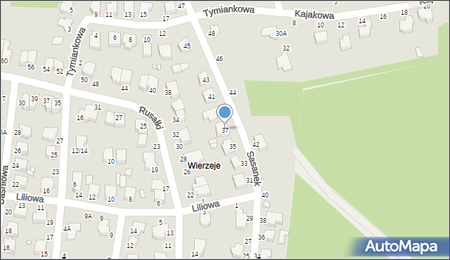 Piotrków Trybunalski, Sasanek, 37, mapa Piotrków Trybunalski