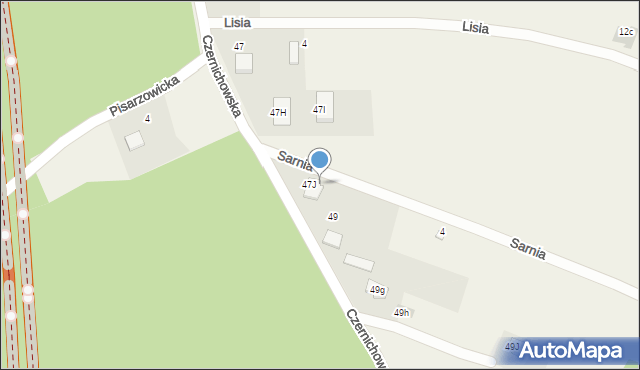 Pisarzowice, Sarnia, 2, mapa Pisarzowice