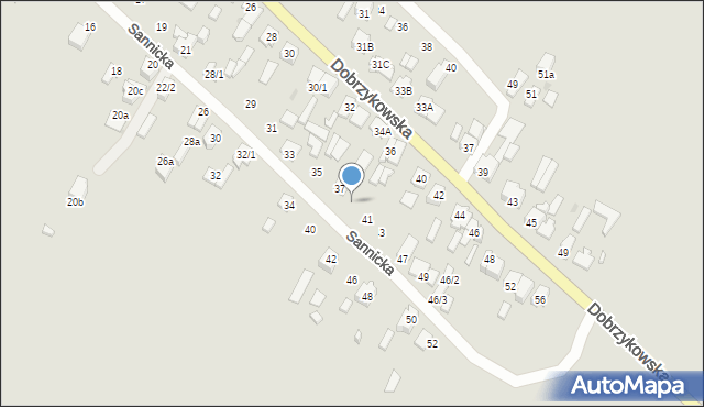 Płock, Sannicka, 39, mapa Płock