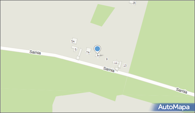 Płock, Sarnia, 7, mapa Płock