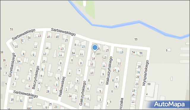 Płońsk, Sarbiewskiego Macieja Kazimierza, ks., 58, mapa Płońsk