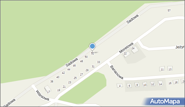Płoty, Sadowa, 52, mapa Płoty